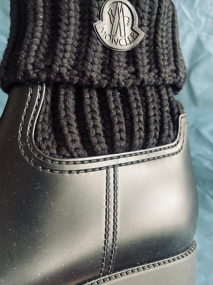 MONCLER モンクレール　ブラック レインブーツ GINETTE　新品　38