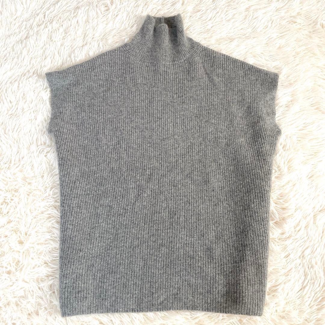 極美品evam eva ヤクアゼベスト yak aze vest ニットベスト