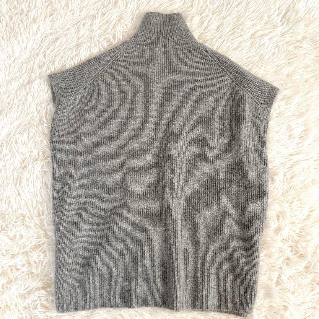 極美品evam eva ヤクアゼベスト yak aze vest ニットベスト