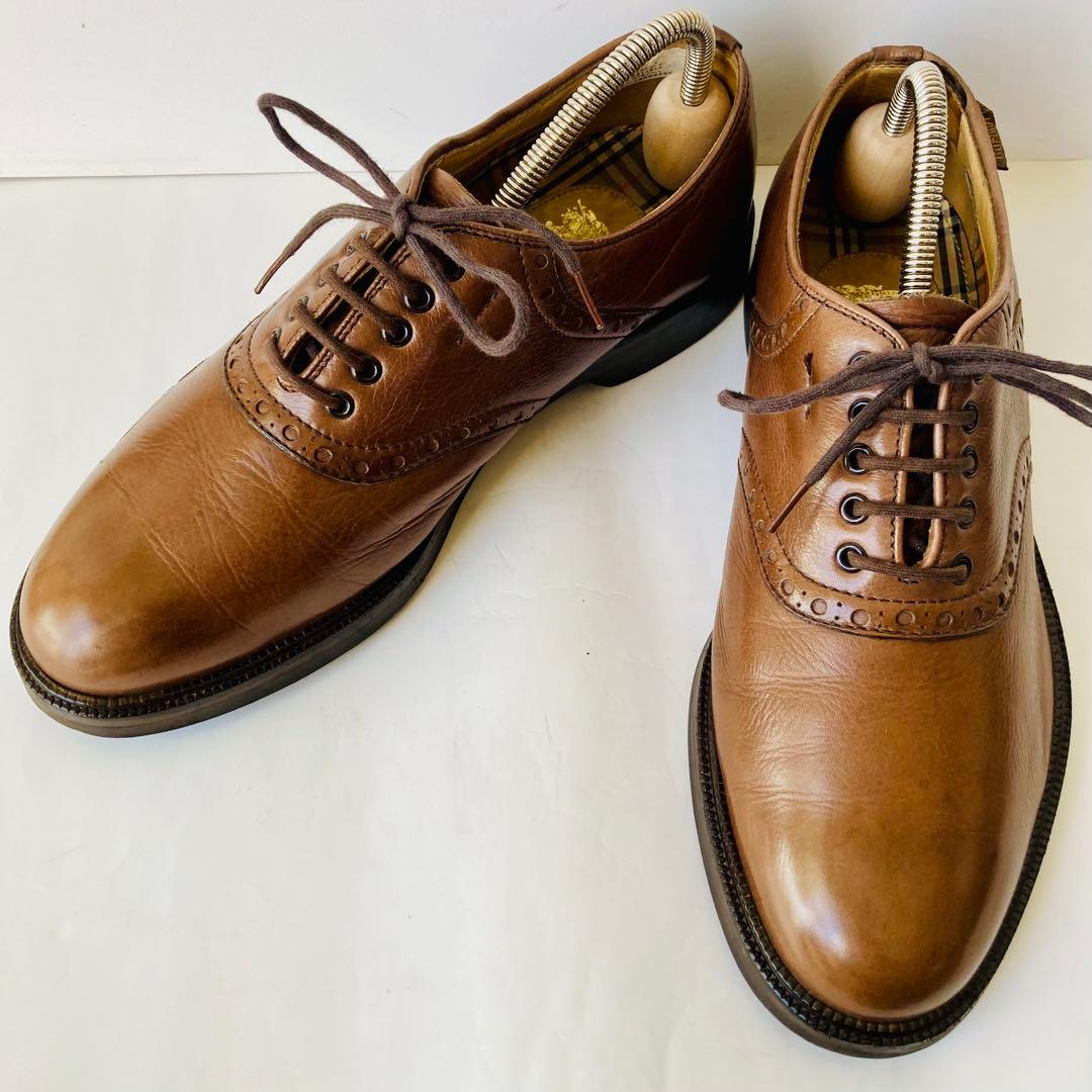 Burberrys バーバリー 茶色 プレーントゥ24.5cm 除菌・消臭済み