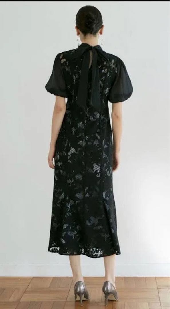 LAGUNAMOON LADYジャガードレースフレアーワンピース　Sサイズ