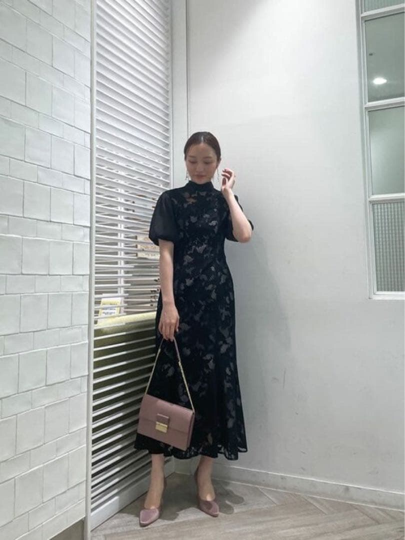 LAGUNAMOON LADYジャガードレースフレアーワンピース　Sサイズ