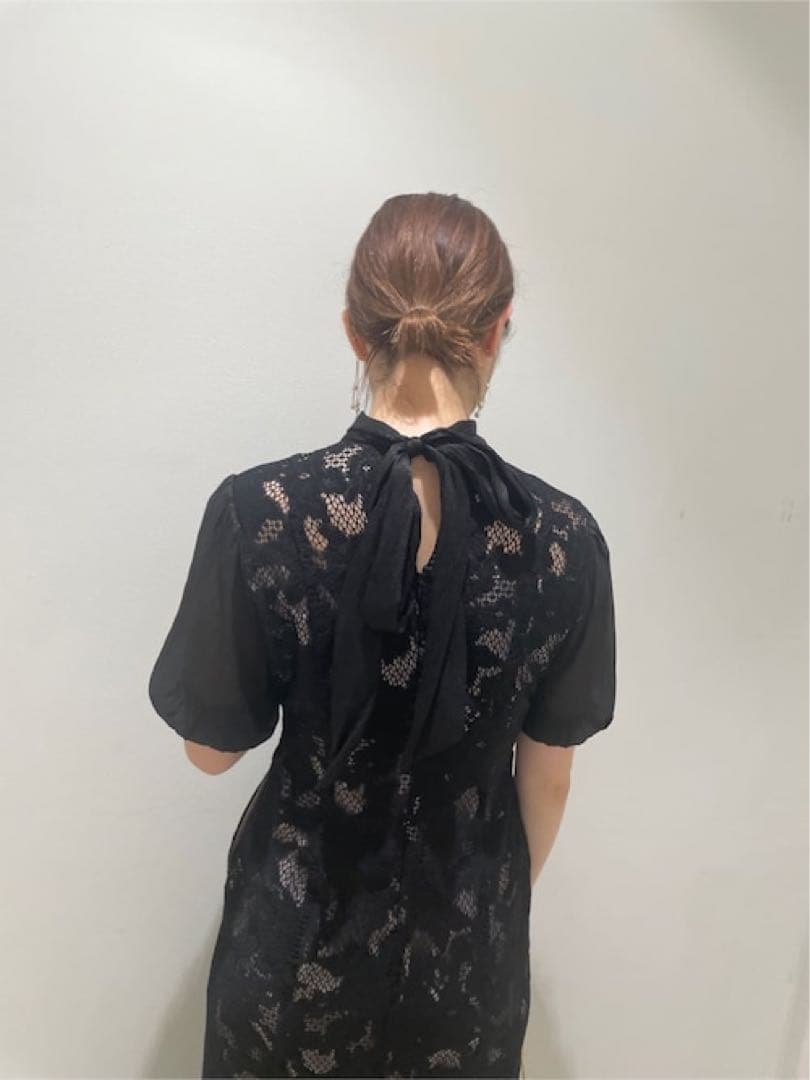 LAGUNAMOON LADYジャガードレースフレアーワンピース　Sサイズ