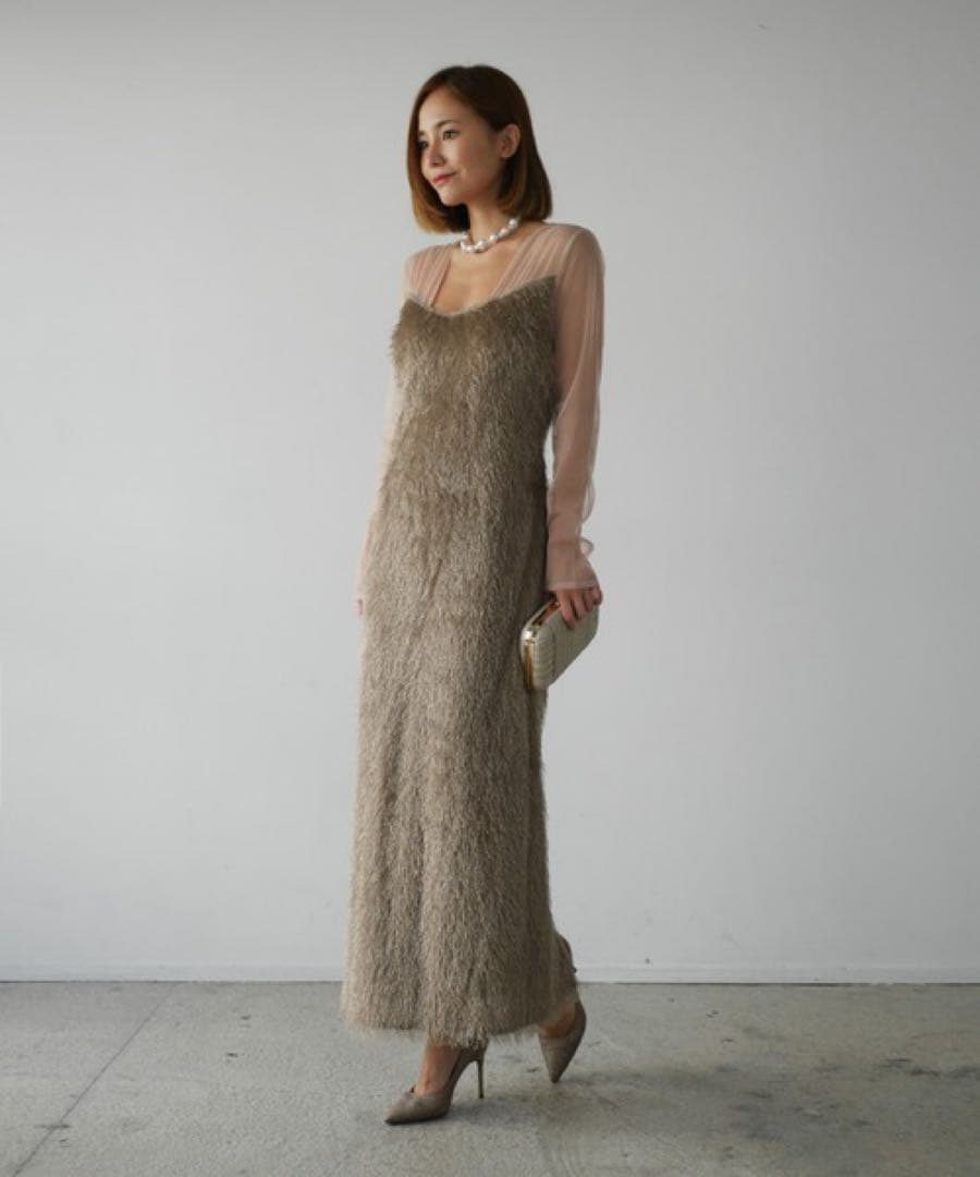 ＊新品タグ付き美品＊マイシャウティー glitter shaggy dress