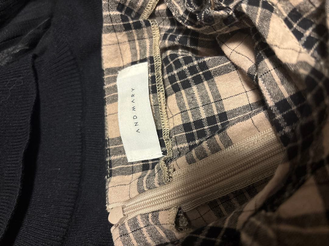 ANDMARY アンドマリー　anne checked dress