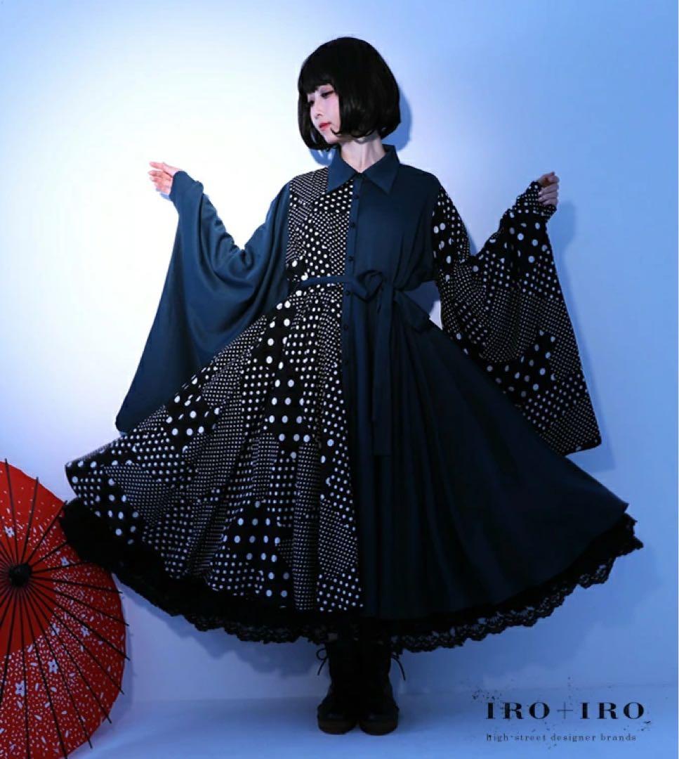 Favorite 和洋折衷 和袖 ドット ワンピース