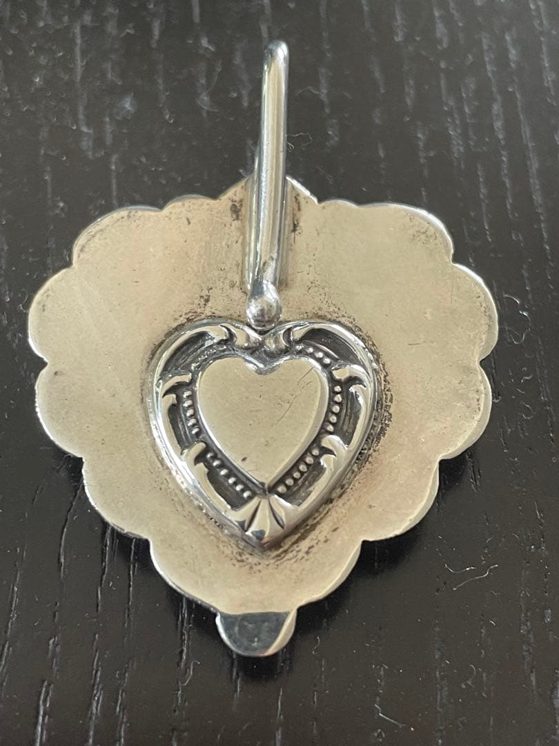 アルドリッチ珊瑚とターコイズとラピス。シルバー925のペンダントトップ