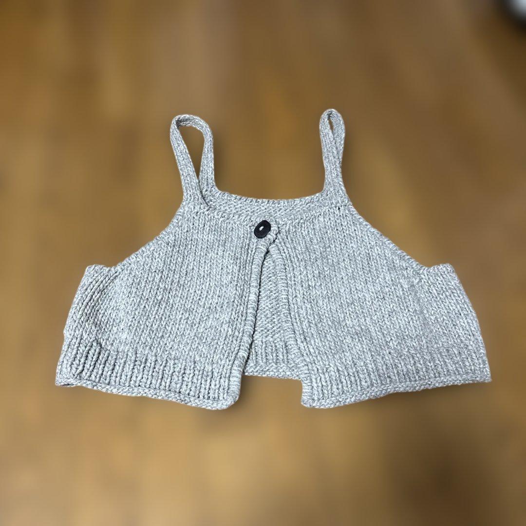 ツムグウールニット 2way ビスチェベスト