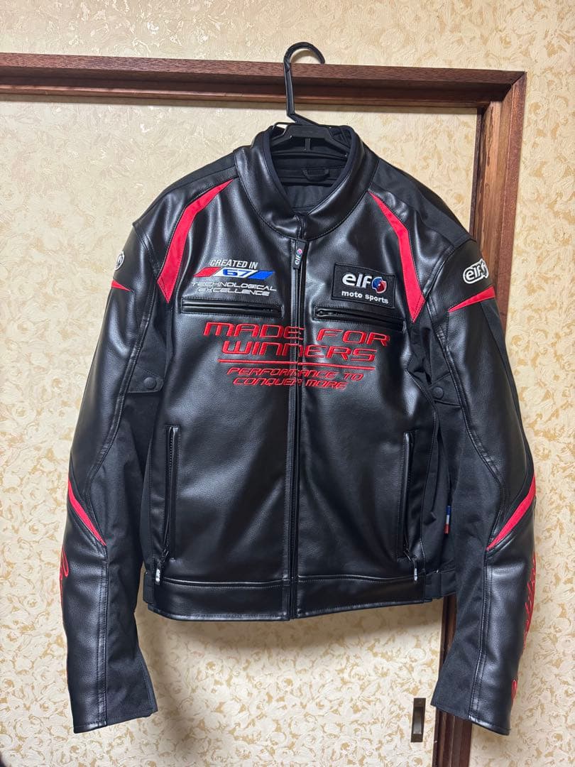 『サッキーさん専用です』美品！！elf レザー バイクジャケット Lサイズ