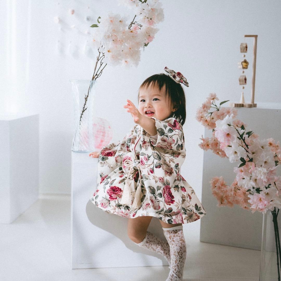 ［おまめ］70-80cm ベビー袴 ひなまつり お食い初め 衣装