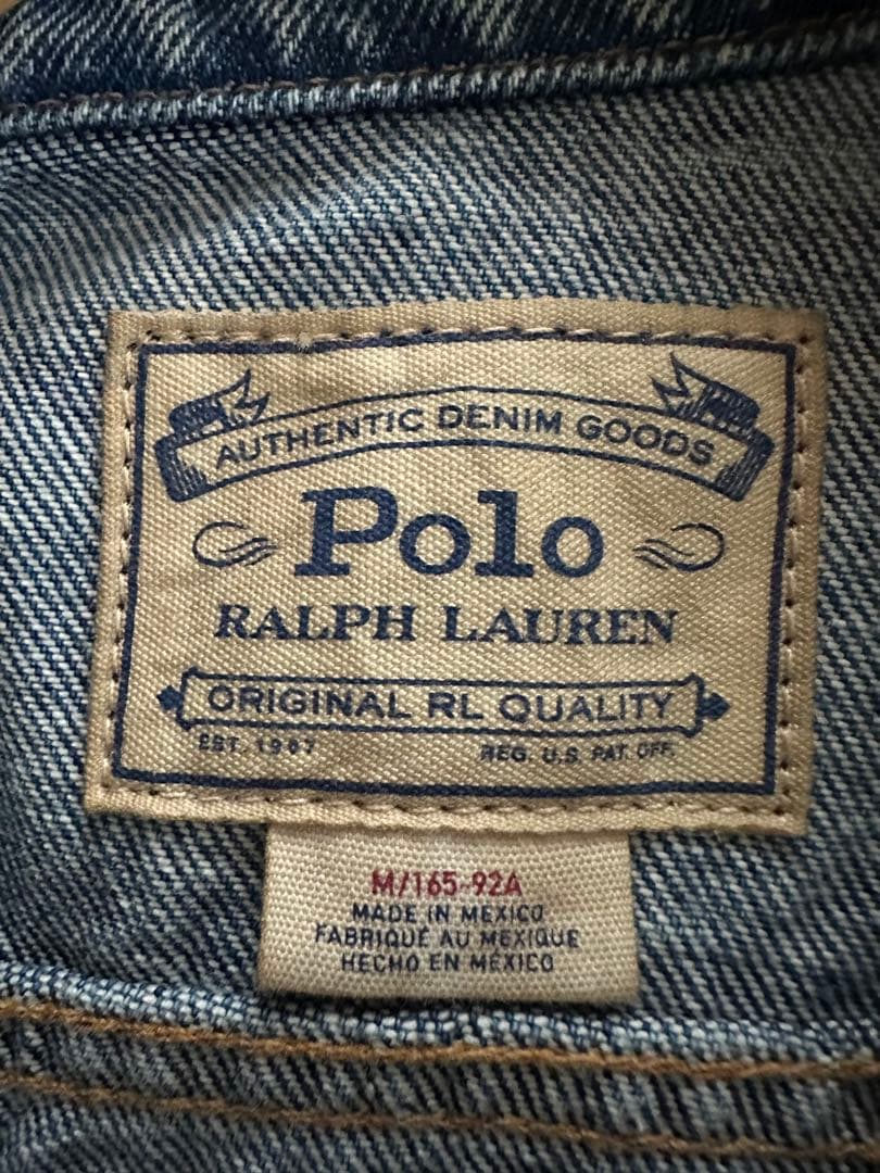新品 Polo RALPH LAUREN刺繍ロゴ デニムジャケット