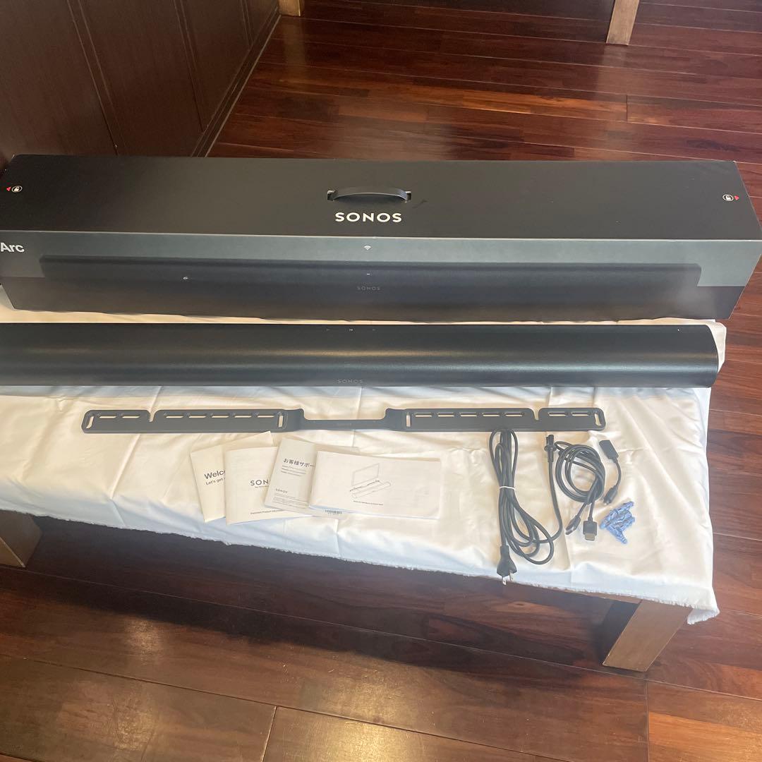 ［YUZU］SONOS Arc と付属品、ウォールマウント付き