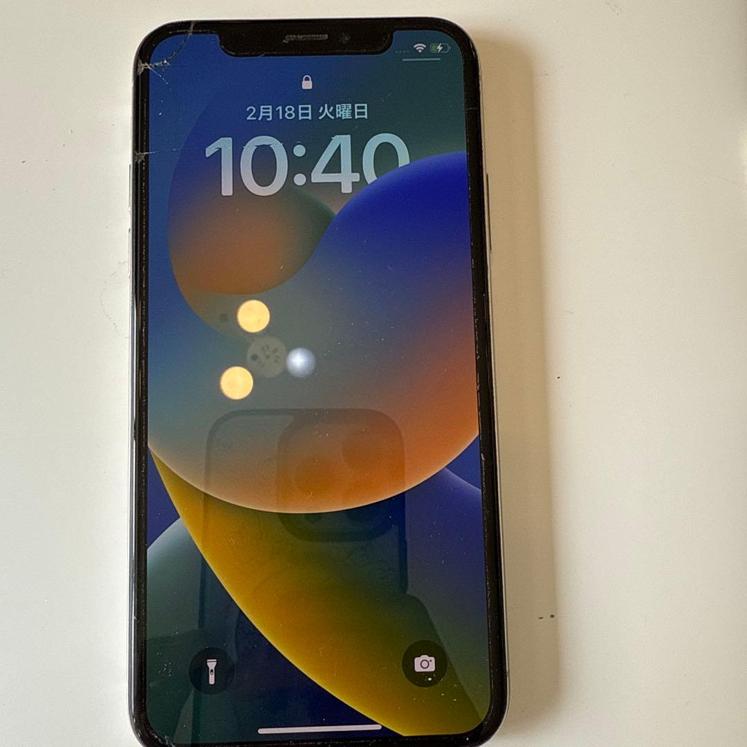 Apple iPhone X シルバー 本体　64GB