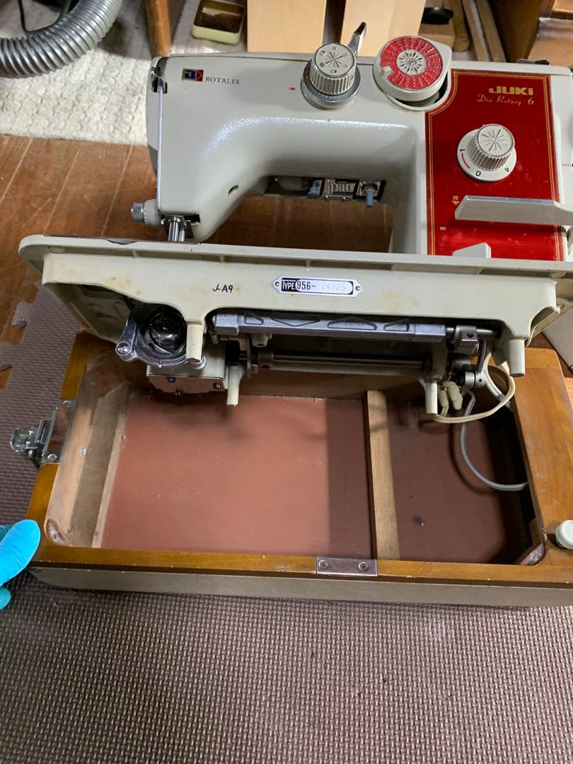 JUKI　レトロ　ミシン　ロータリー6