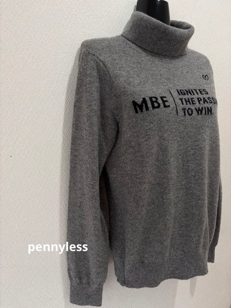 マスターバニー　カシミヤハイネックセーター　グレー　Ｍ