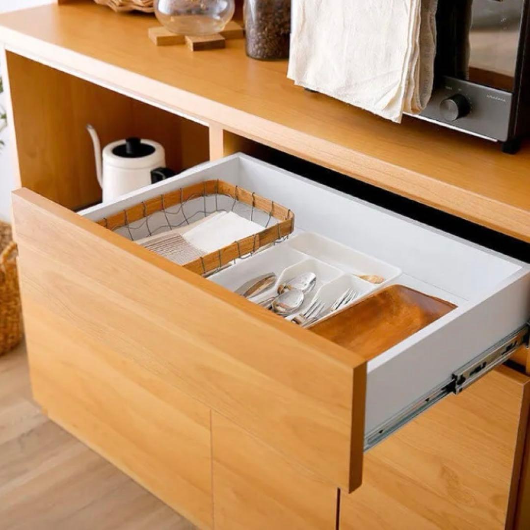 LOWYA ロウヤ 食器棚 キッチン収納 レンジ台 レンジボード 大川家具