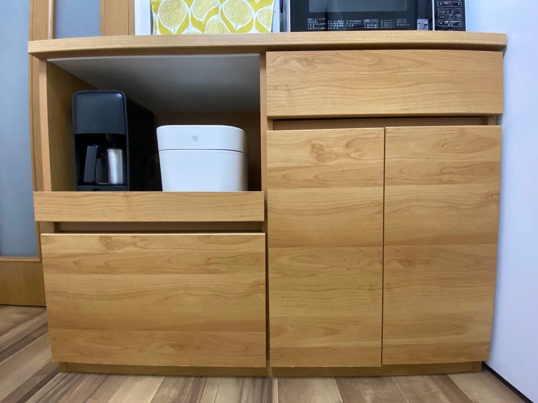 LOWYA ロウヤ 食器棚 キッチン収納 レンジ台 レンジボード 大川家具