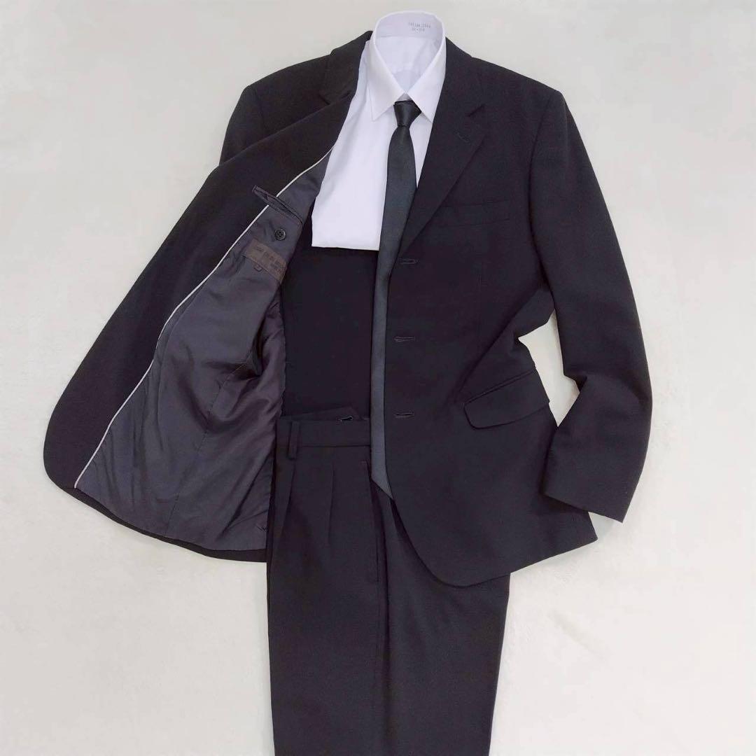 美品 コムサデモード フォーマル メンズ スーツ 礼服喪服 セットアップ 就活