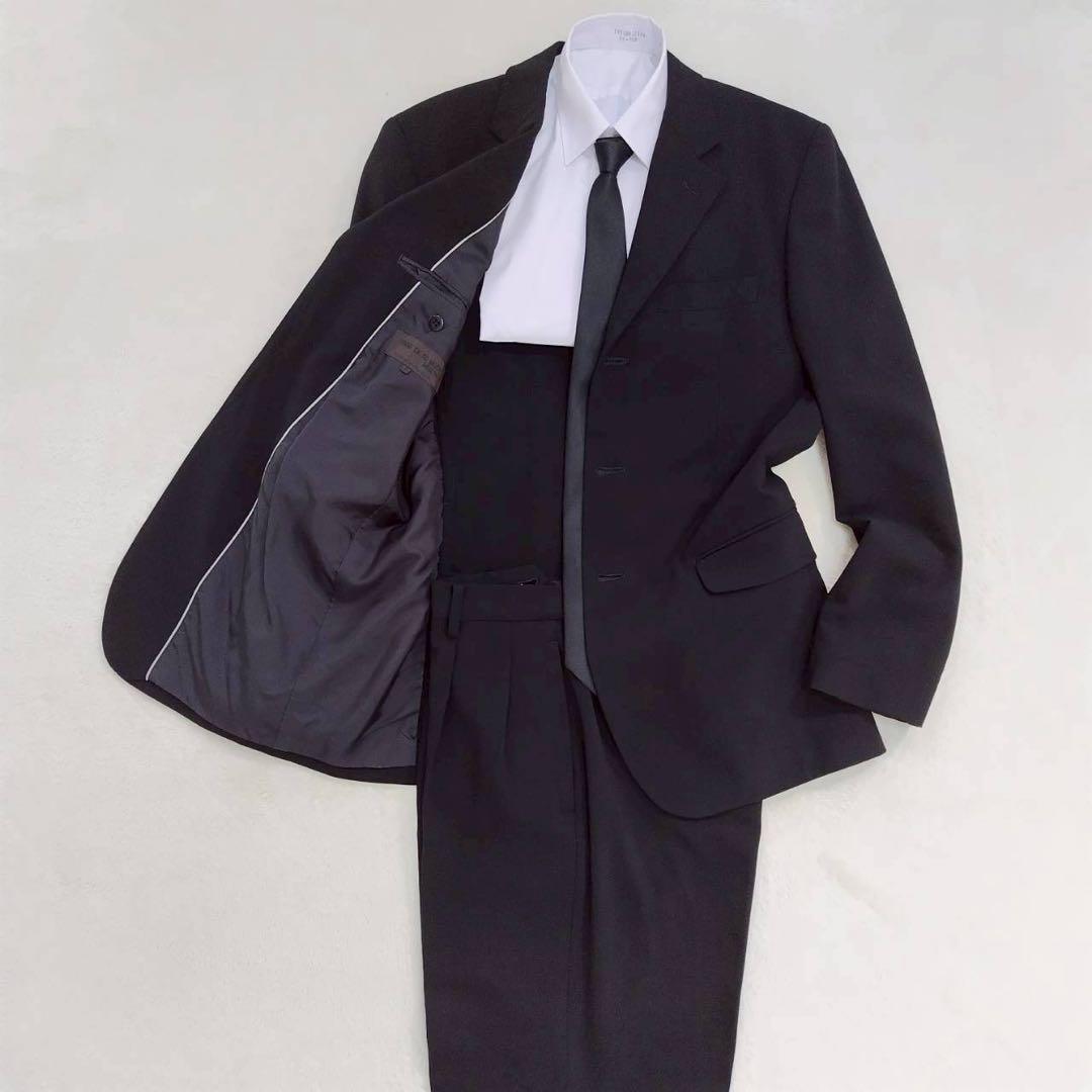 美品 コムサデモード フォーマル メンズ スーツ 礼服喪服 セットアップ 就活