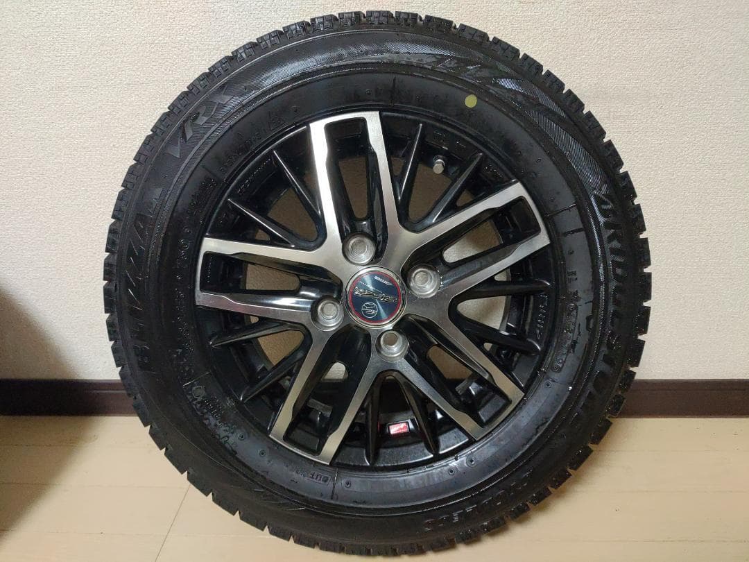 社外13インチアルミホイール/ブリザック VRX 145/80/13 2019y