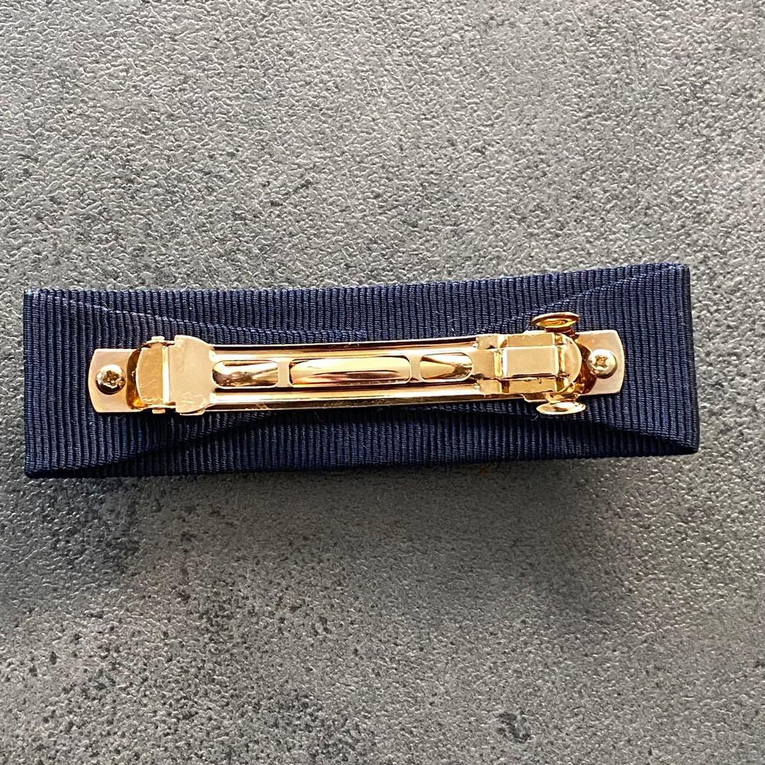 Salvatore Ferragamo バレッタ　ガンチーニ　ネイビー　ゴールド