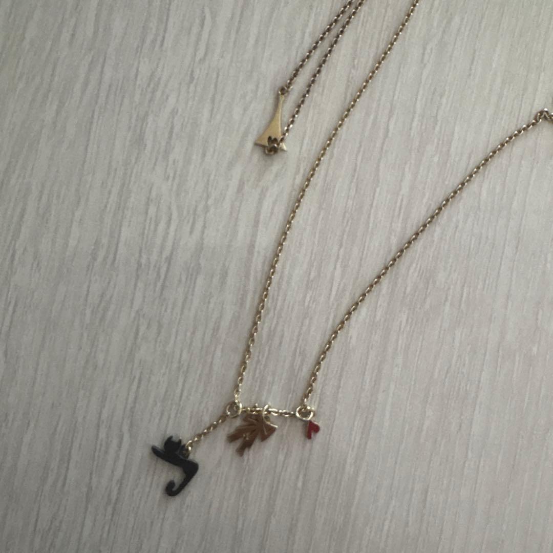 【証明書あり】AHKAH アーカーAh Paris ピアス＋ネックレスセット