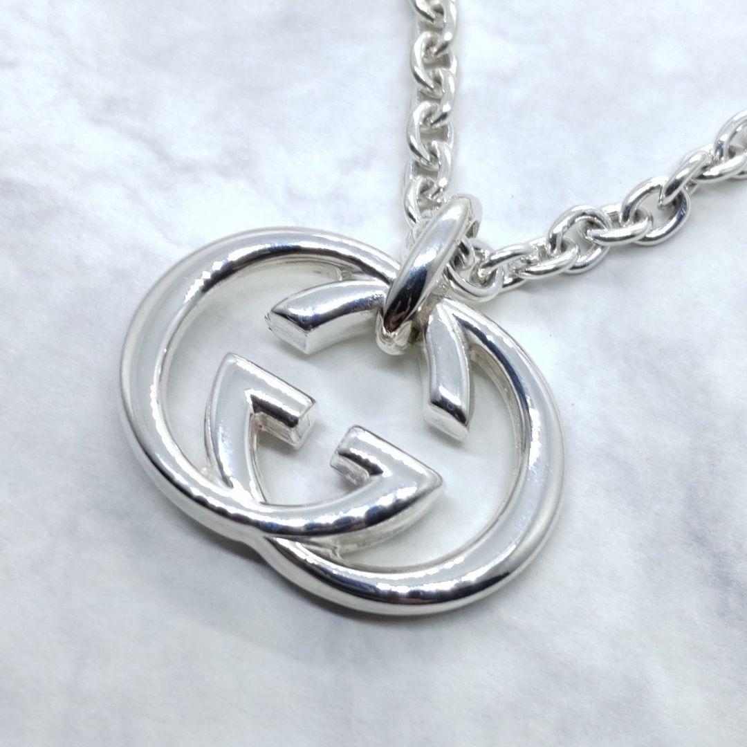 GUCCI インターロッキングG シルバーネックレス GG
