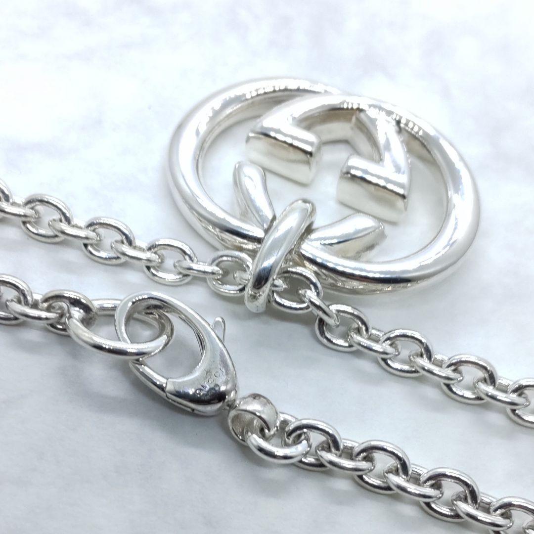 GUCCI インターロッキングG シルバーネックレス GG