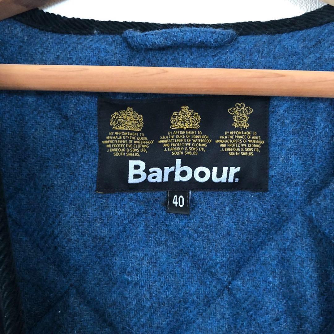 ［未使用］Barbour バブアー フロントジッパー キルティングライナー