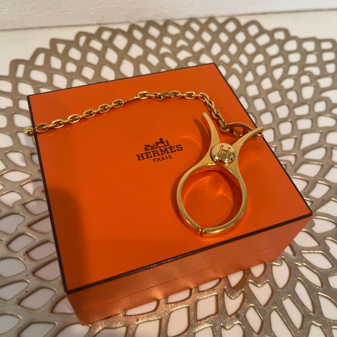 HERMES ゴールド グローブホルダー
