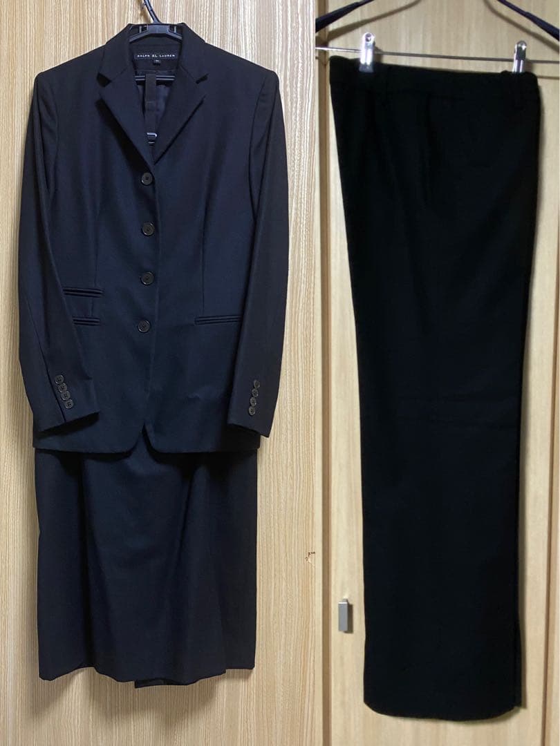 ラルフローレン 3ピース ブラックスーツ 11号