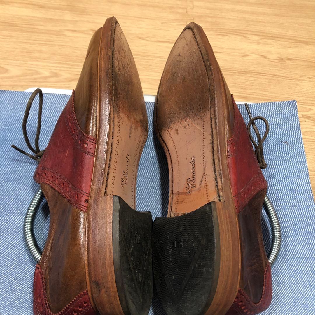 最終値下銘品中古並米国製AllenEdmondsサドルジャーズFinch8.5D