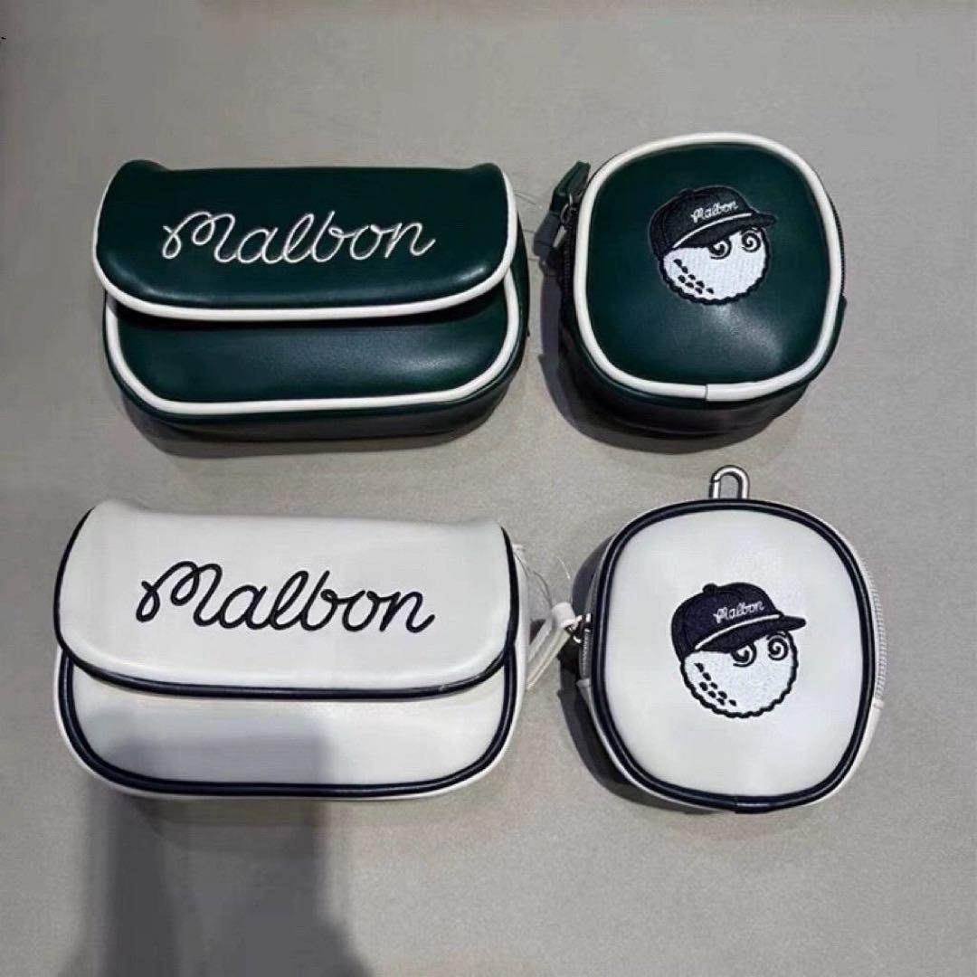 マルボン Malbon ゴルフ ウエストポーチレディース グリーン 白