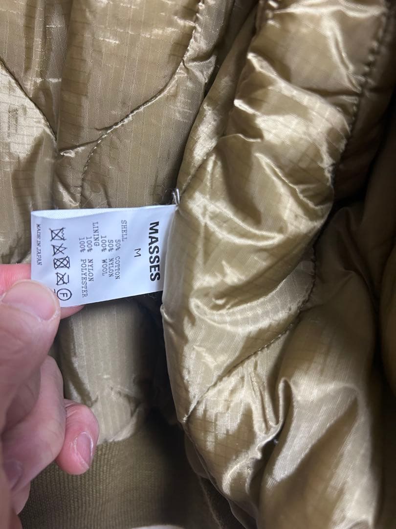 マシス　CVC JKT KHAKI M 新品　MASSES 定価66000