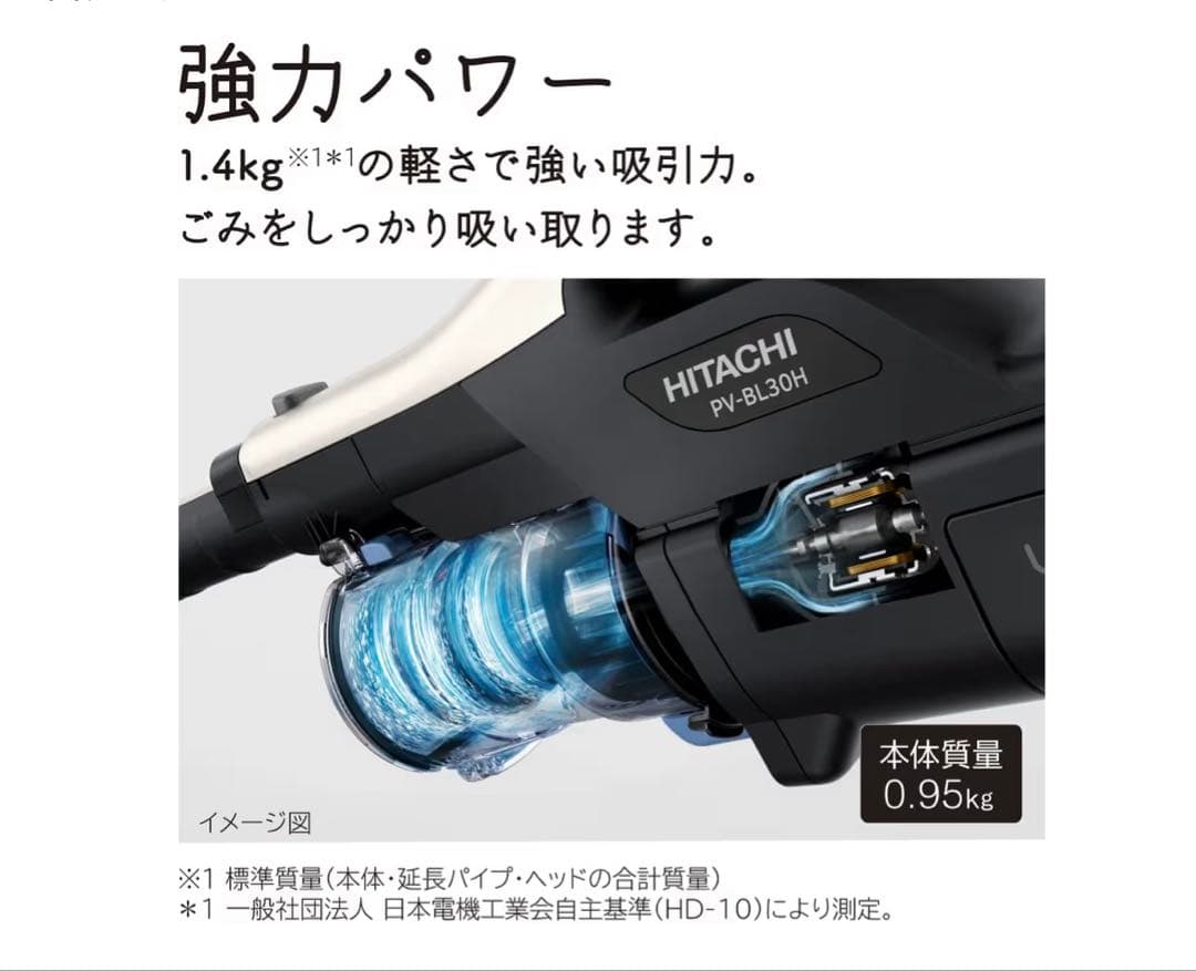 日立 PV-BL30H コードレススティッククリーナー HITACHI