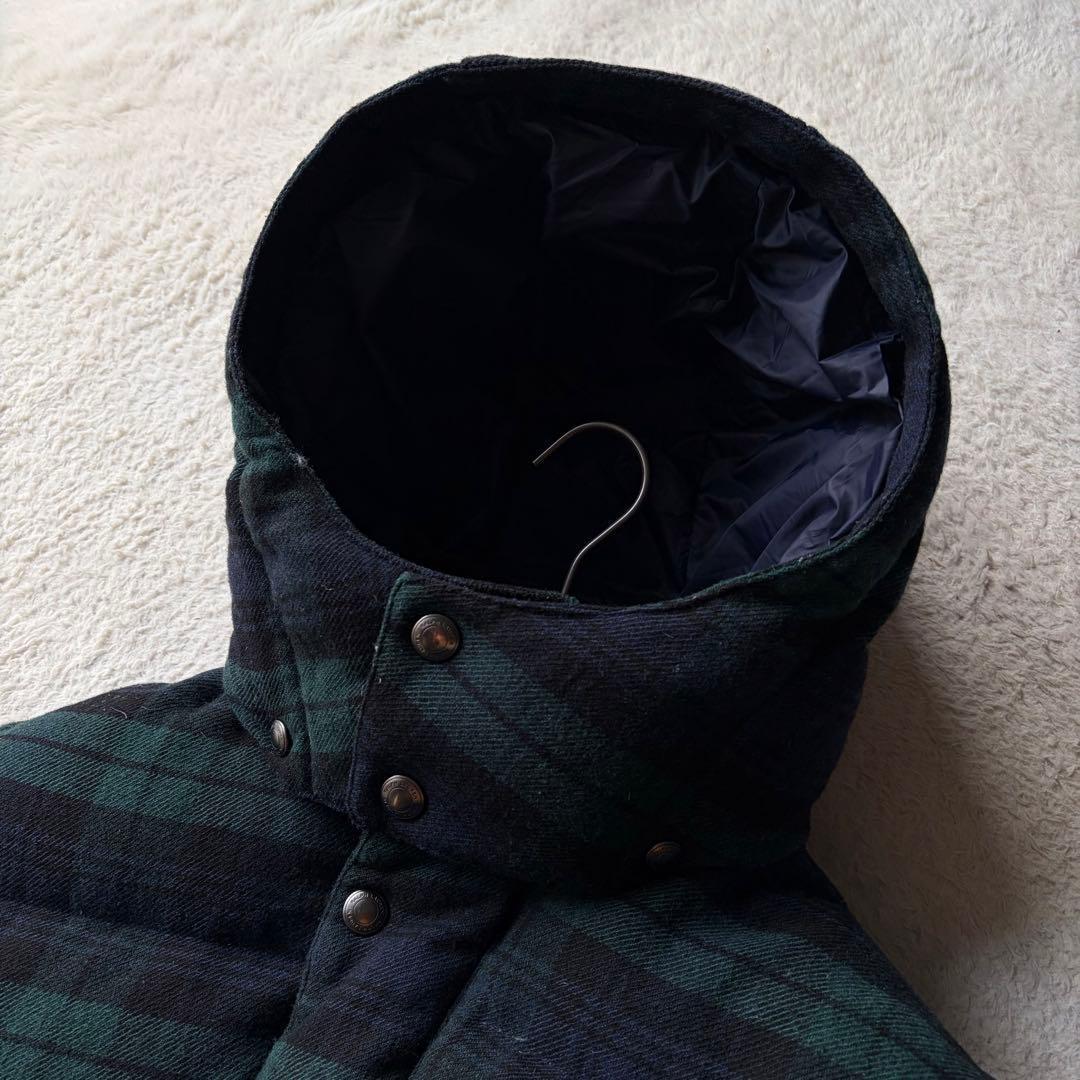 美品✨ポロラルフローレン ウールダウンコート ブラックウォッチ 刺繍 S 現行品