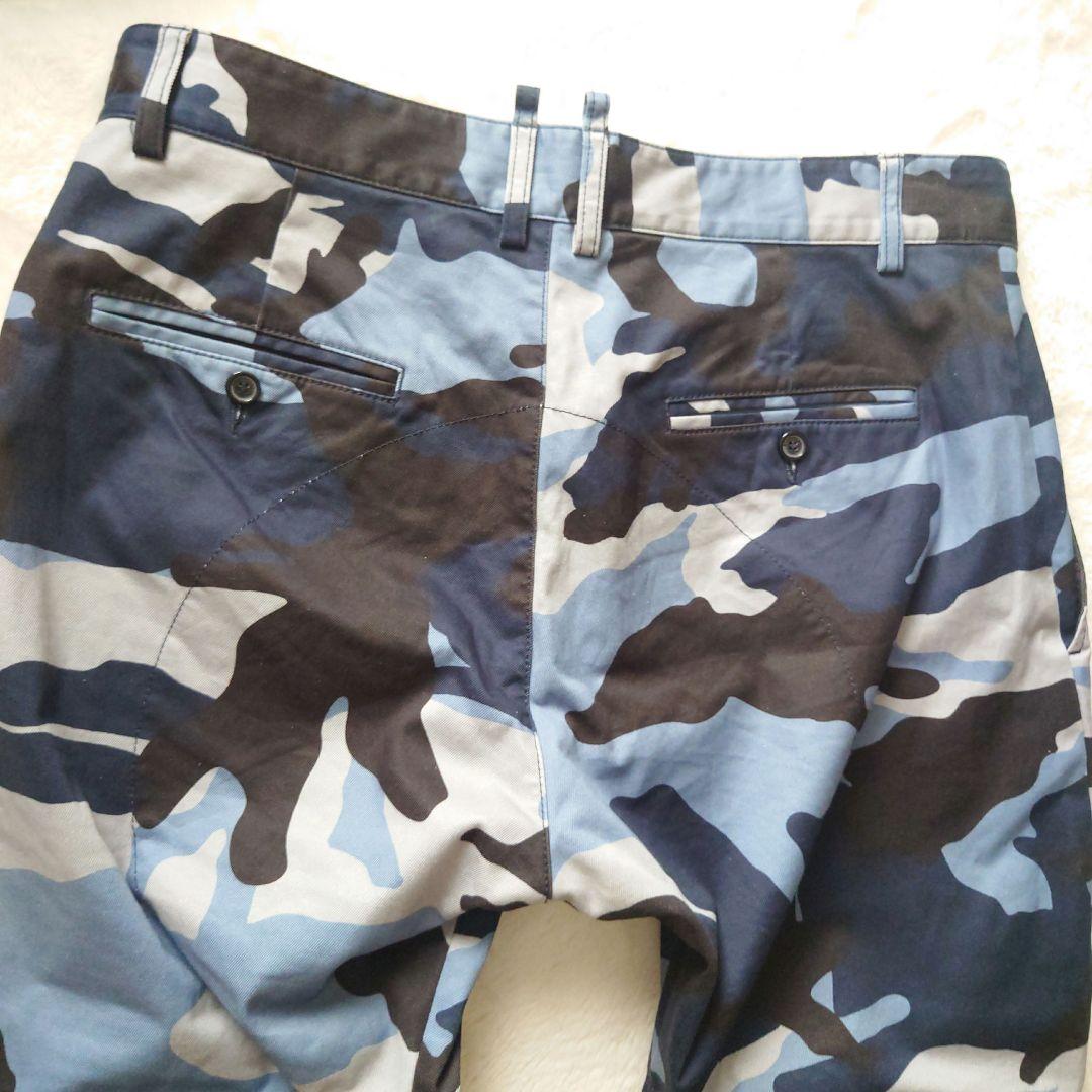 DSQUARED2 迷彩 カモフラ 3D ストレッチパンツ デニム 50