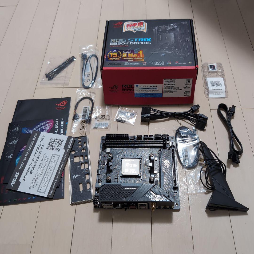 値下げ【マザボ+CPU】 ROGSTRIX B550-I、Ryzen9 3900