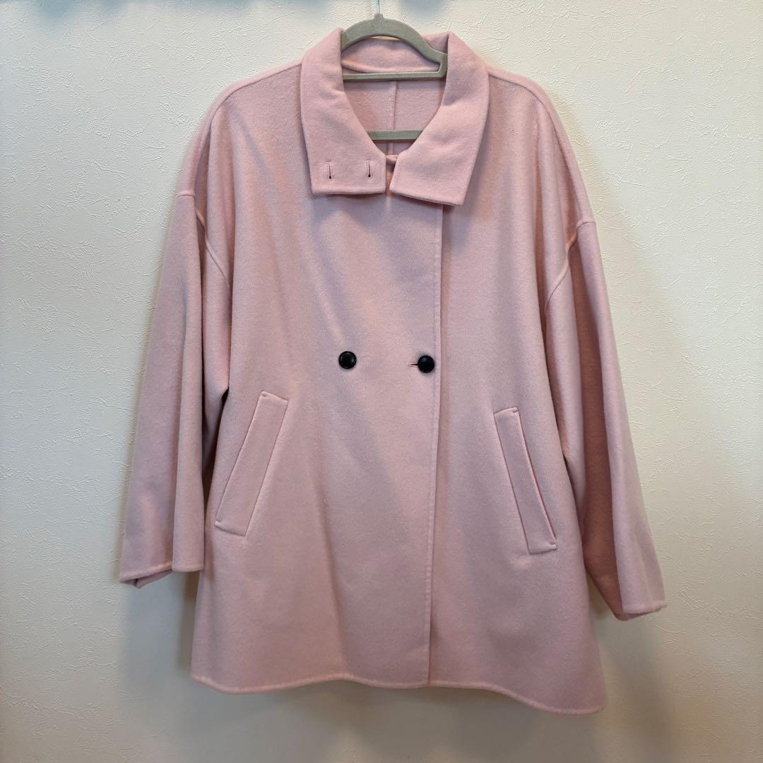 SLOBE IENA ピンクウールコート