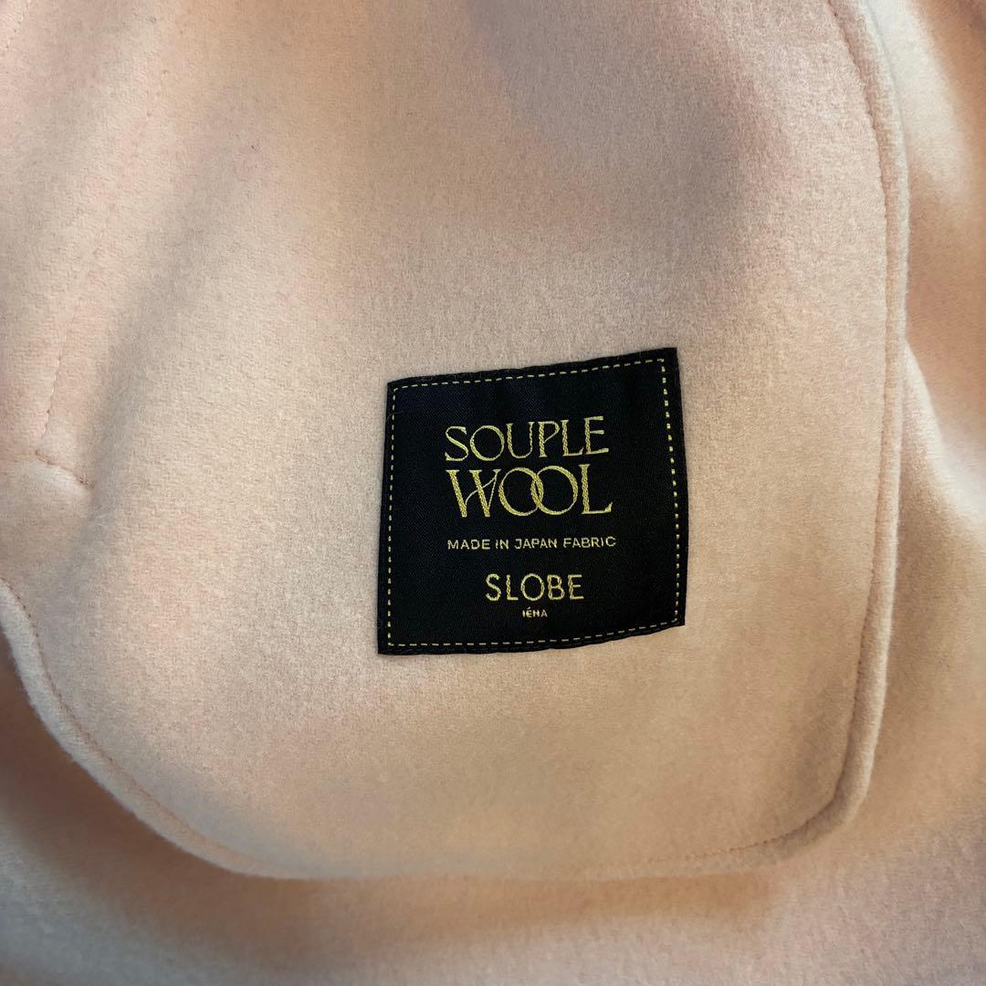 SLOBE IENA ピンクウールコート