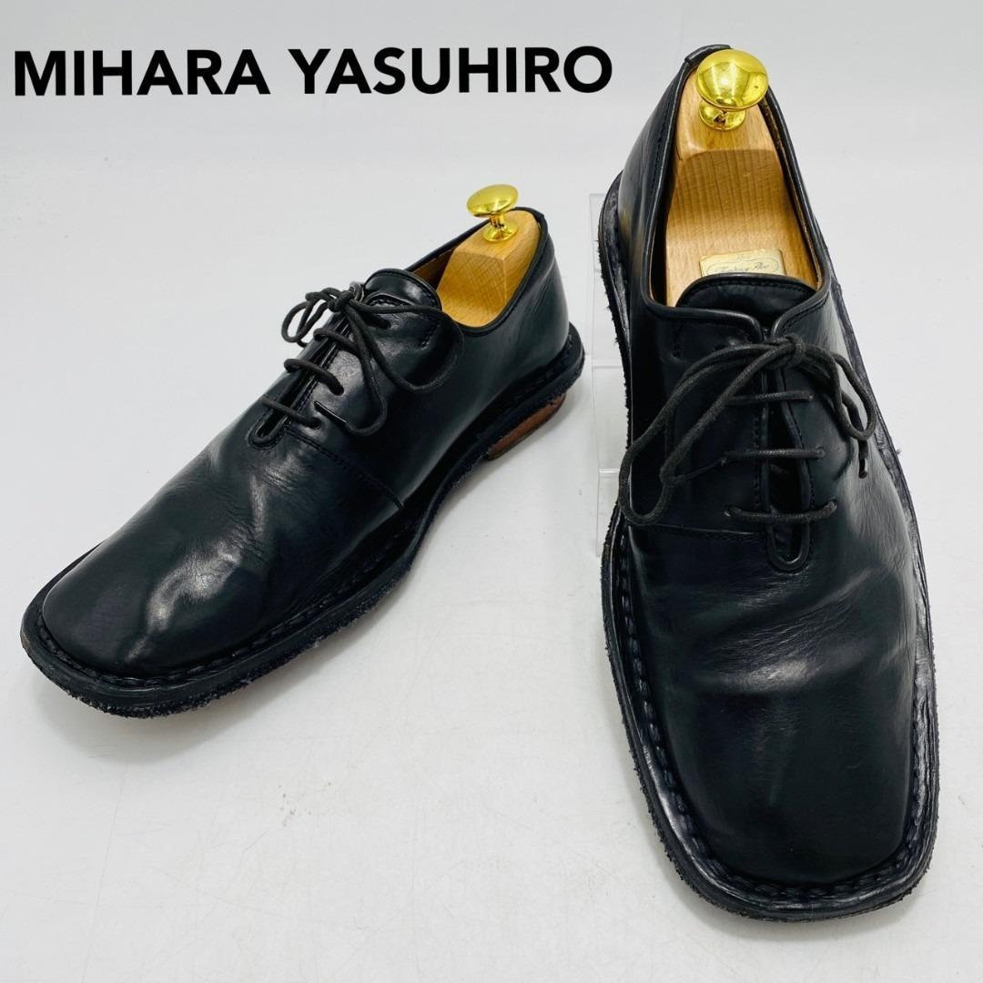 MIHARA YASYHIRO ドレスシューズ レザー スクエアトゥ 25cm