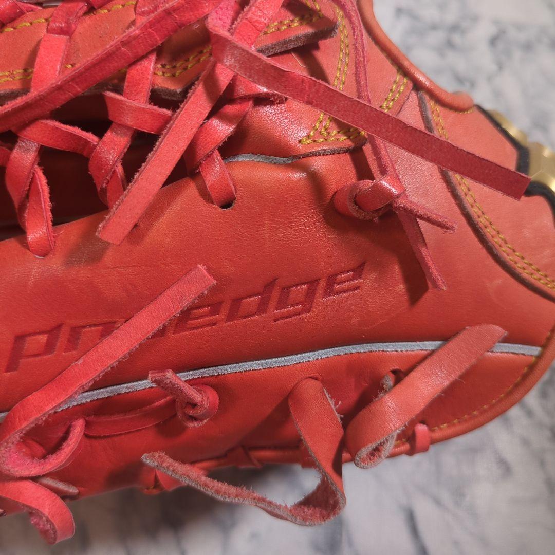 【未使用・タグ付き】プロエッジ 硬式グローブ 外野手　左投げ オレンジ