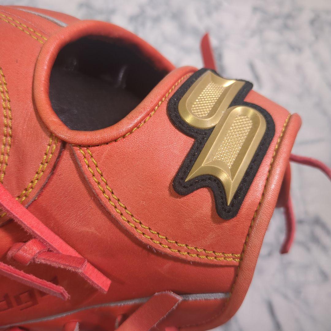 【未使用・タグ付き】プロエッジ 硬式グローブ 外野手　左投げ オレンジ