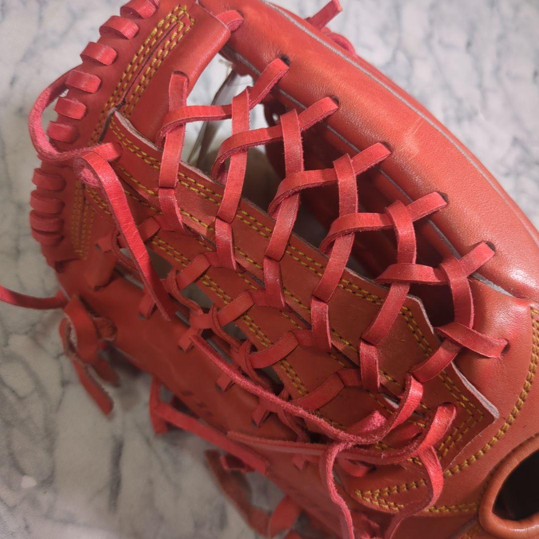 【未使用・タグ付き】プロエッジ 硬式グローブ 外野手　左投げ オレンジ