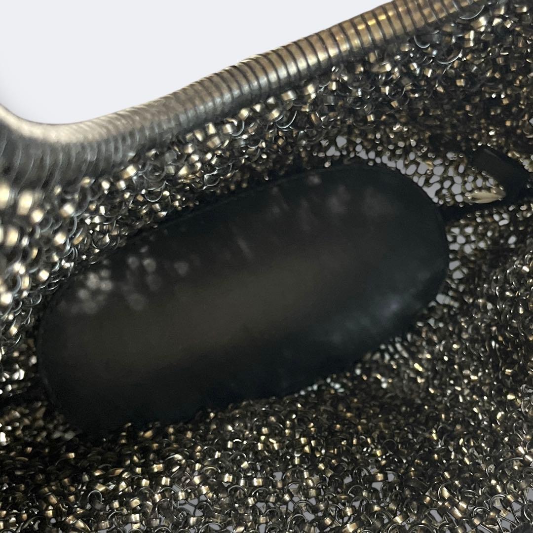 アンテプリマ ワイヤーバッグ ハンドバッグ フラワーチャーム ラインストーン