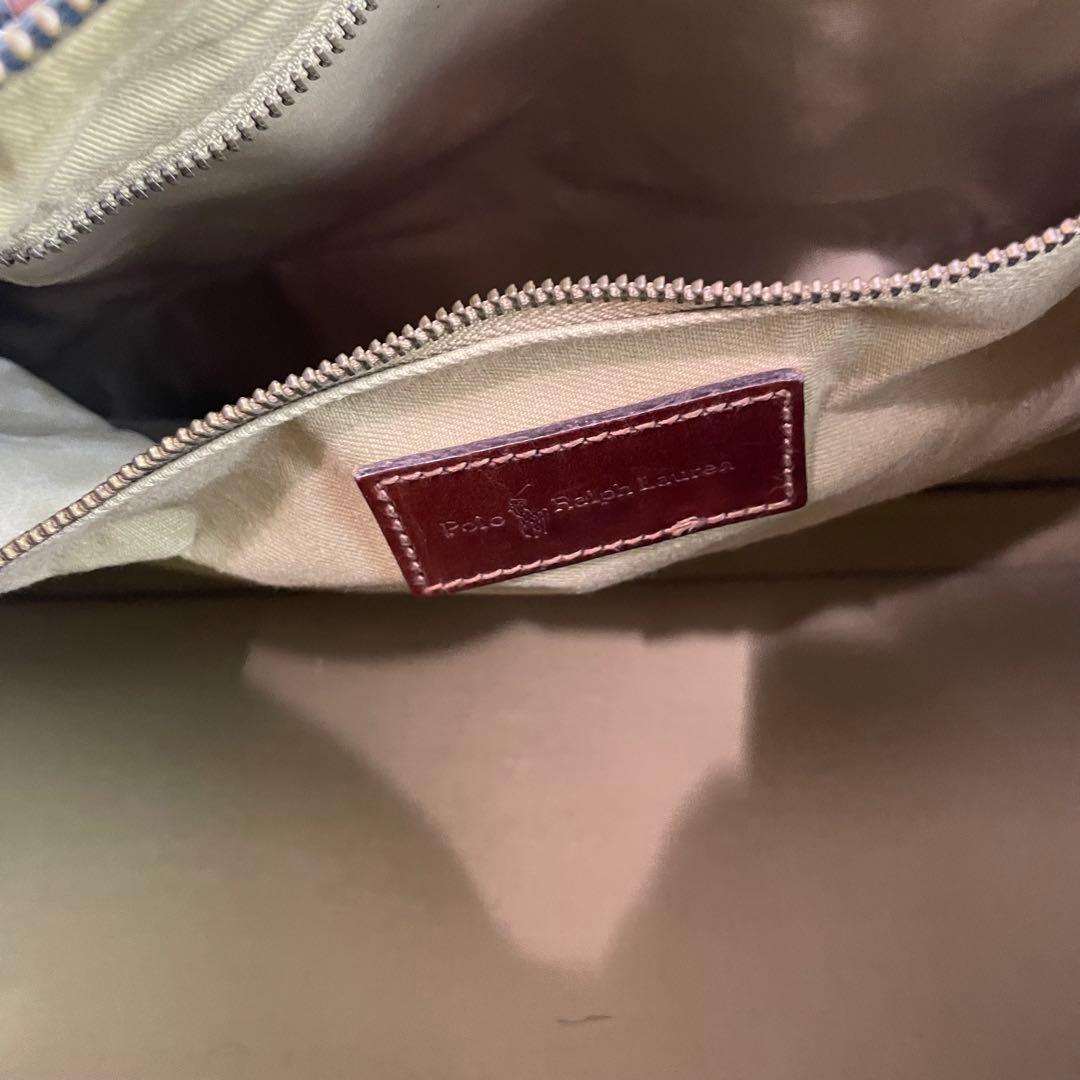 ポロラルフローレン 2way ボストンバッグ ブラックウォッチ 大容量 旅行