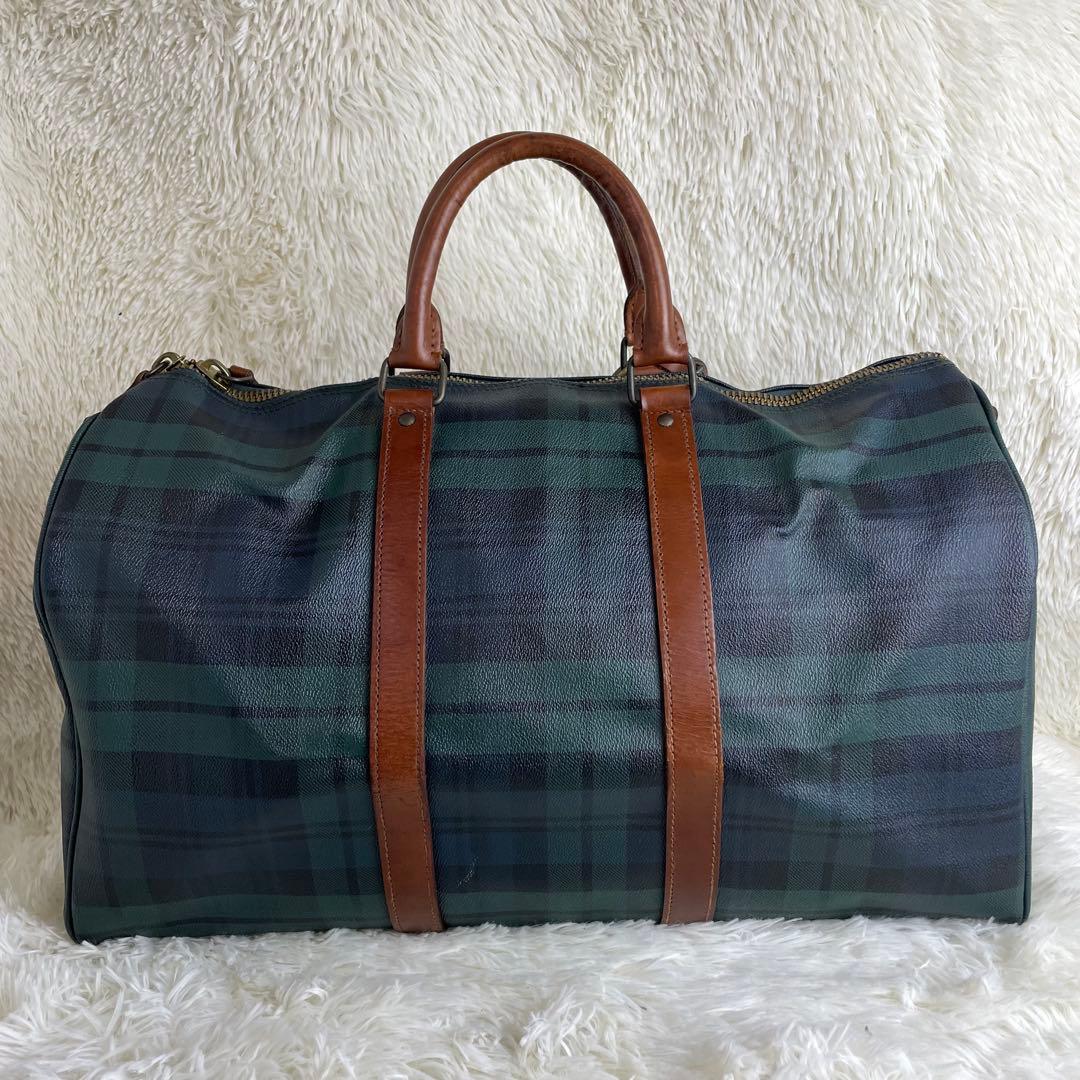 ポロラルフローレン 2way ボストンバッグ ブラックウォッチ 大容量 旅行