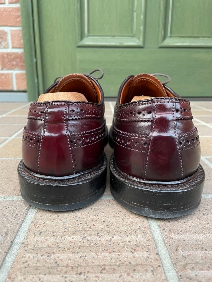 キ*ツ様 Alden オールデン 975 6.5E ウィングチップ コードバン