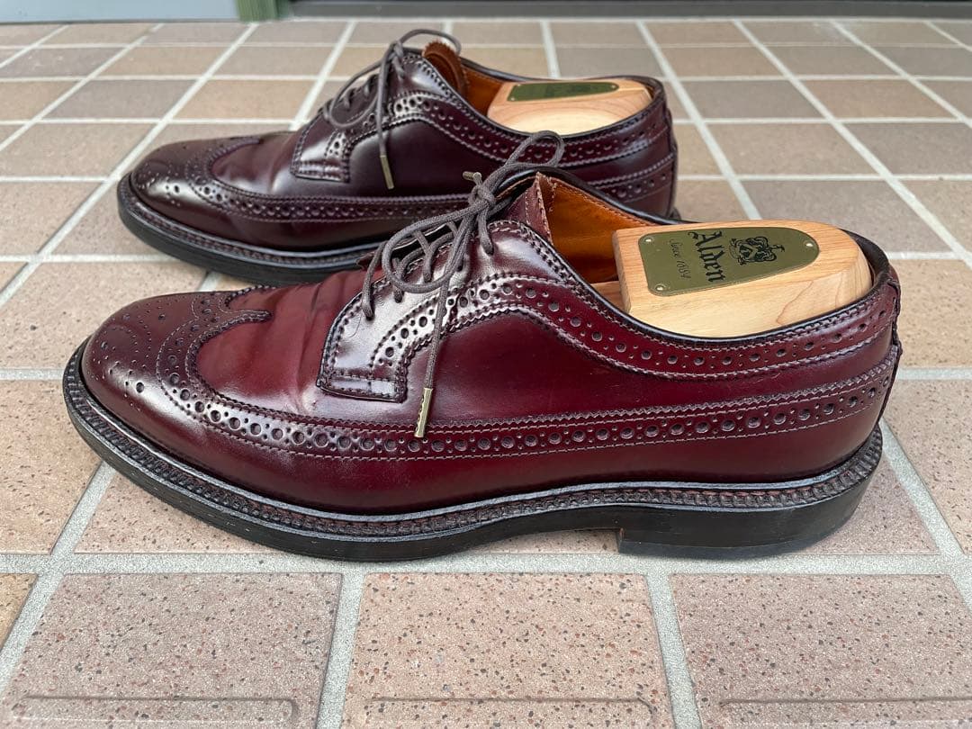 キ*ツ様 Alden オールデン 975 6.5E ウィングチップ コードバン