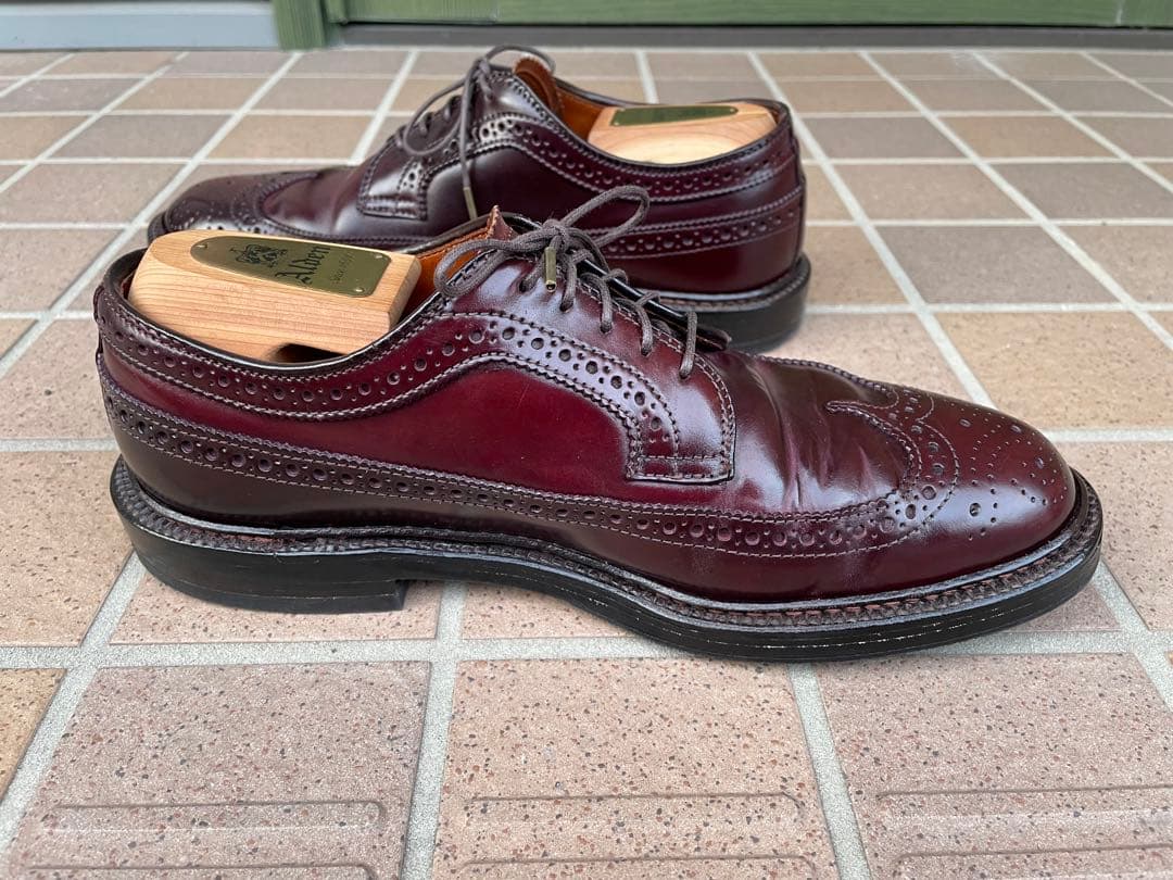 キ*ツ様 Alden オールデン 975 6.5E ウィングチップ コードバン